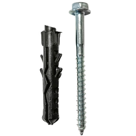 Taco 15x85 + tornillo 10x105 con arandela soldada
