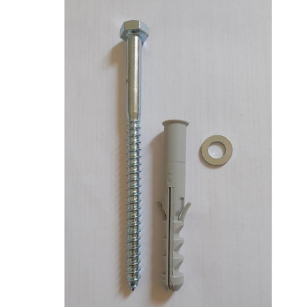 Tornillo 10x160 + Taco 14x100 + Arandela M10