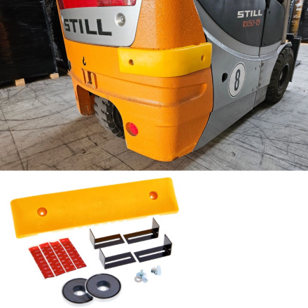 Flexible PVC wheelbarrow protector 508x127x50 mm