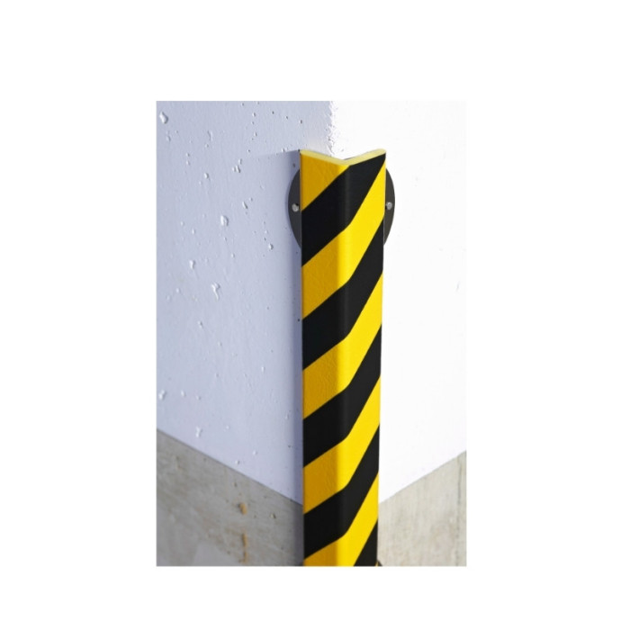 Angolo retto giallo nero da avvitare, lungo 1m, tipo "H+"
