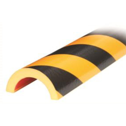 Curved yellow and black protector 1m type "R50"
