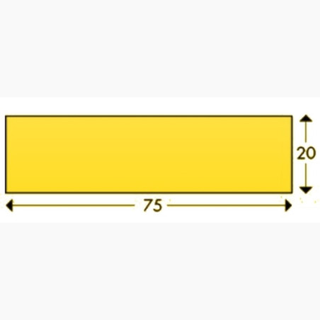 Protector plano amarillo negro 1m tipo "S"