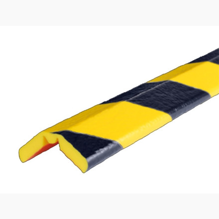 Yellow black 1m "W" type cable protector