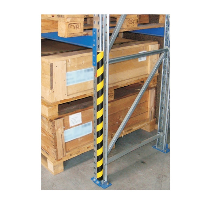 Protecteur de lame courbe jaune noir 1m de type "B"