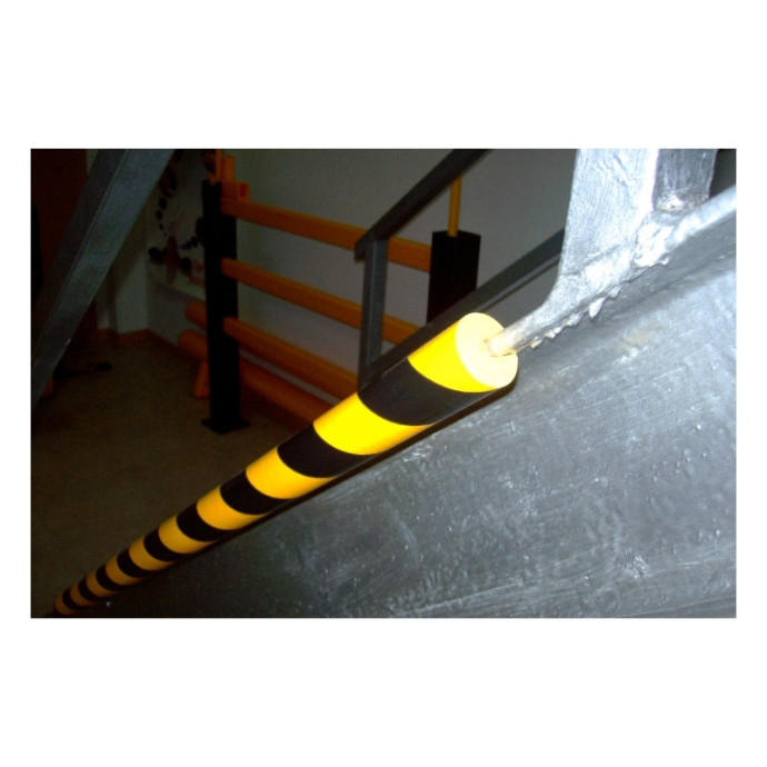 Protecteur de lame courbe jaune noir 1m de type "B"