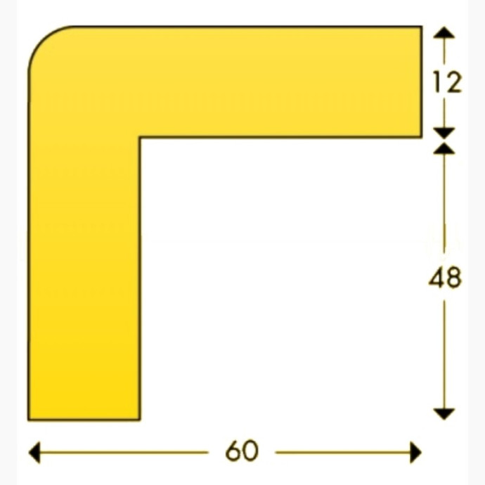 Angle jaune noir 1m type "H+"