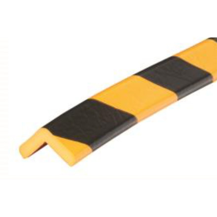 Canto reto amarelo preto 1m tipo "L"