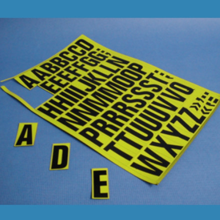 Hoja magnética troquelada "letras" o "números". Diferentes medidas