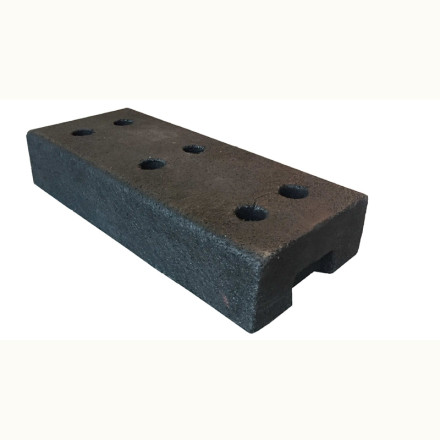 Base for construction fences with 6 holes of Ø40mm