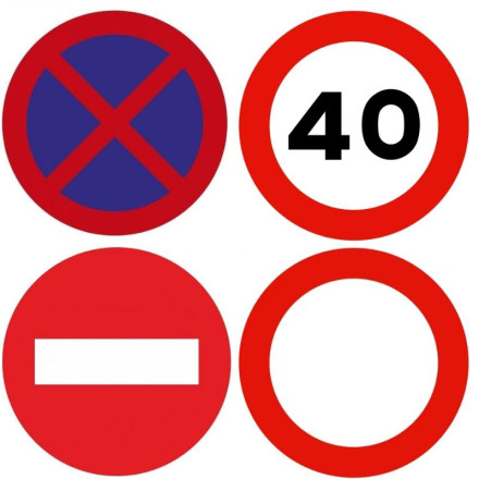 Circular signal of different sizes