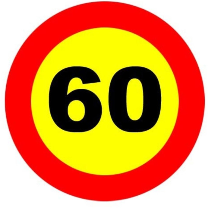 Señal circular diferentes tamaños