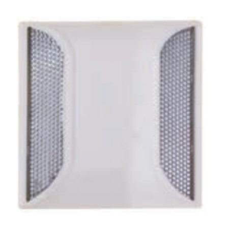 White plastic beacon with a sandy base. Reflectors in different colors with a reflectance level of 2.