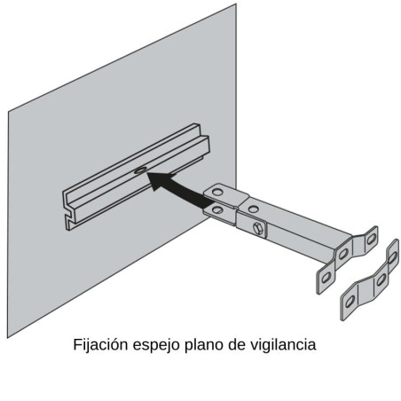 Espejo plano de precisión para interior.