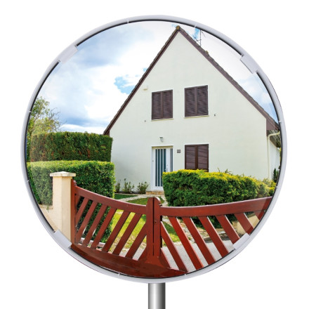 Multi-purpose circular convex mirror with different measurements