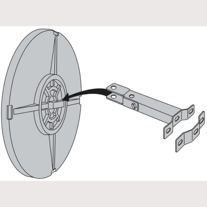 Miroir convexe polyvalent circulaire avec différentes mesures