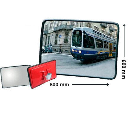 Rectangular outdoor convex mirror 600x800mm