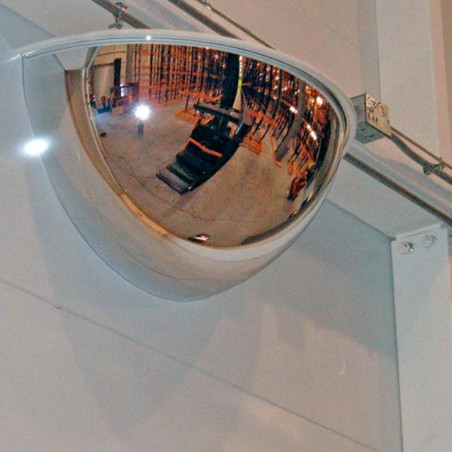 Espejo convexo de interior 1/4 esfera Ø800mm