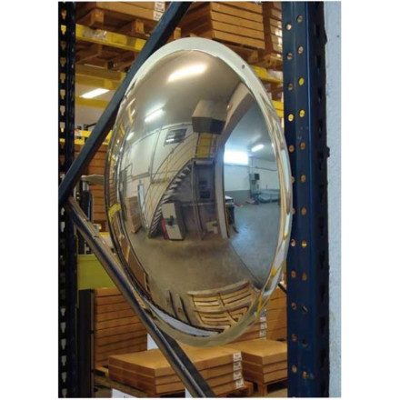 Convex interior mirror, 1/2 vertical sphere