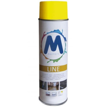 Box of 12 spray cans of 500 ml YELLOW paint