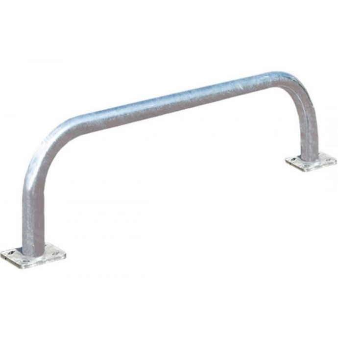 Arco delimitatore in acciaio zincato, disponibile in diverse misure, finiture e sistemi di fissaggio.