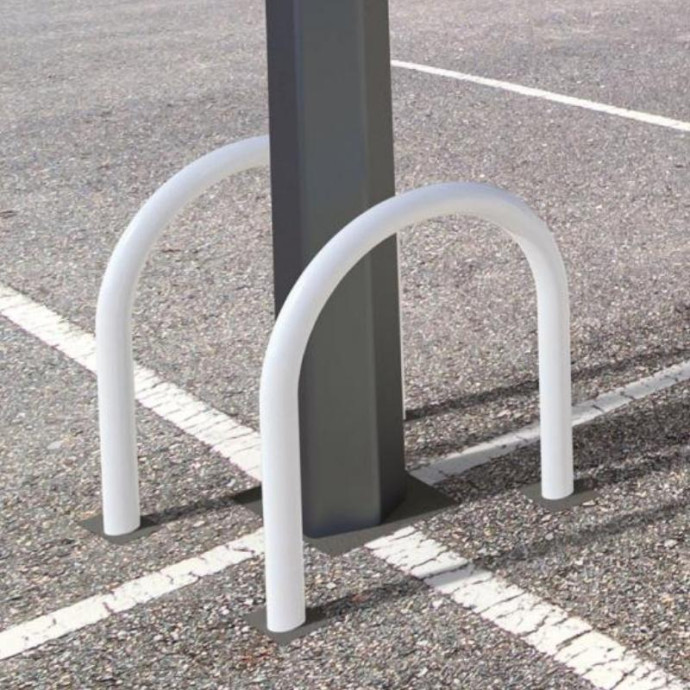 Garfo fixo pintado. Ø60mm. 690x625mmx3mm