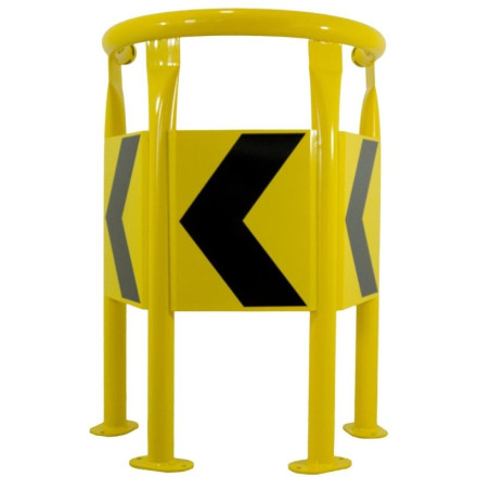 Protector circular con bases, Amarillo, 1000xØ700mm