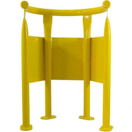 Protecteur circulaire avec bases, jaune, 1000xØ700mm
