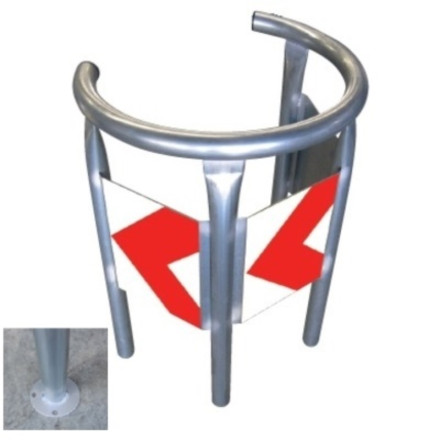Circular protector with galvanized bases, 1000xØ700mm