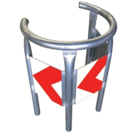 Protector circular fijo galvanizado, 1000xØ700mm