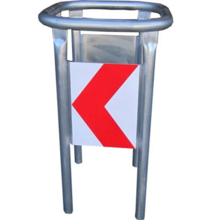Protector desmontable galvanizado fijo. 1000x600x600mm. Ø50mm