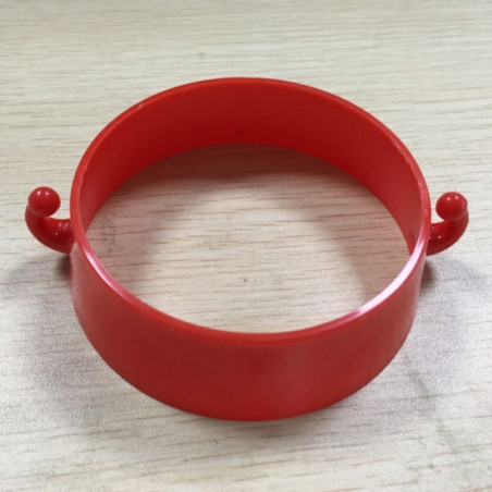 Red chain connector ring for cone