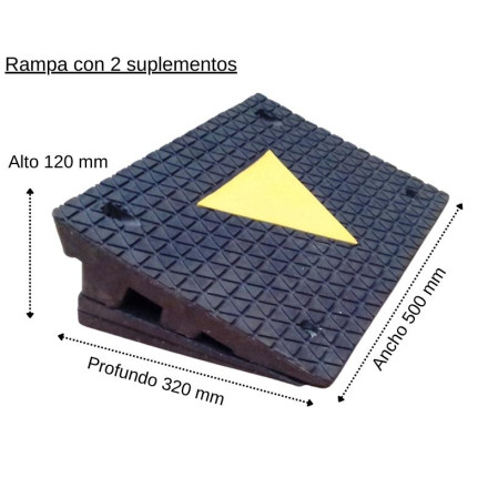 Curb ramp, 500x320x120mm