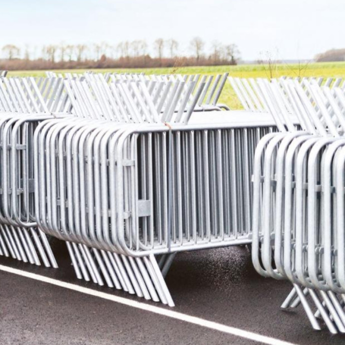 Barrière de délimitation en acier galvanisé