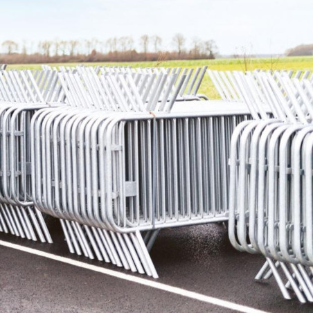Galvanized steel boundary fence