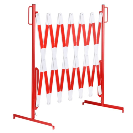 Valla extensible blanca/roja