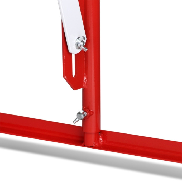 Barrière extensible rouge et blanche