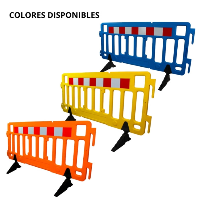 Barriera di sicurezza collegabile. Lunghezza 2000 x Altezza 1020 x Profondità 50 mm.