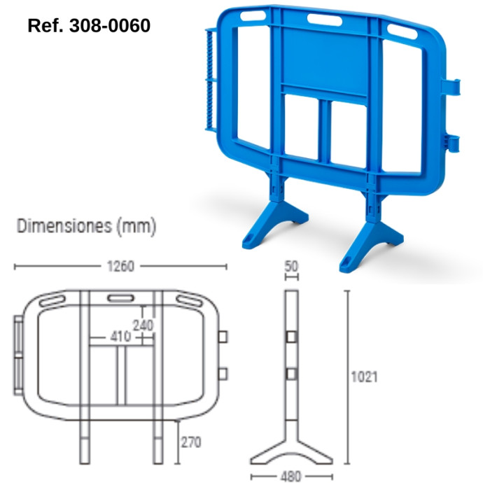 Recinzione in plastica delimitante