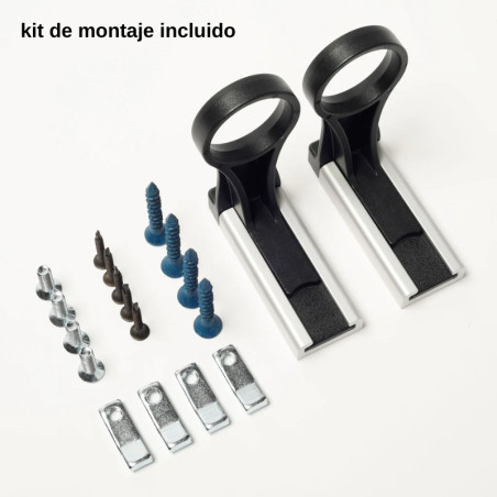 Barreira retrátil fixa de delimitação. Cartaz em lona microperfurada ou vinil. Diferentes opções.
