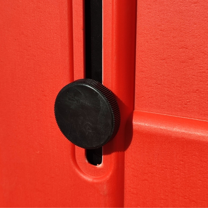 Barriera in PVC estensibile, altezza 1070mm, estensibile fino a 2260mm.