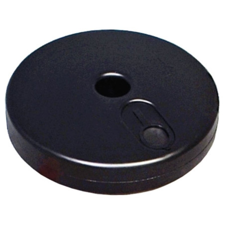 Plastic fillable PVC post base, Ø300x50mm.