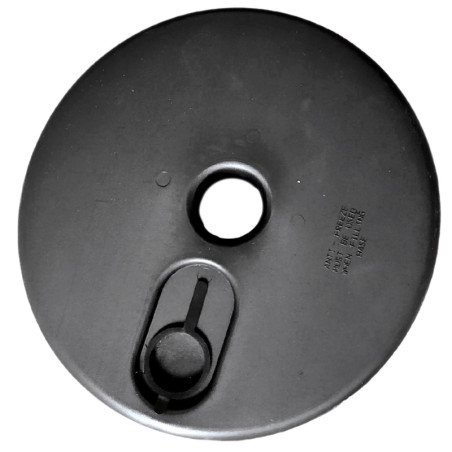 Plastic fillable PVC post base, Ø300x50mm.