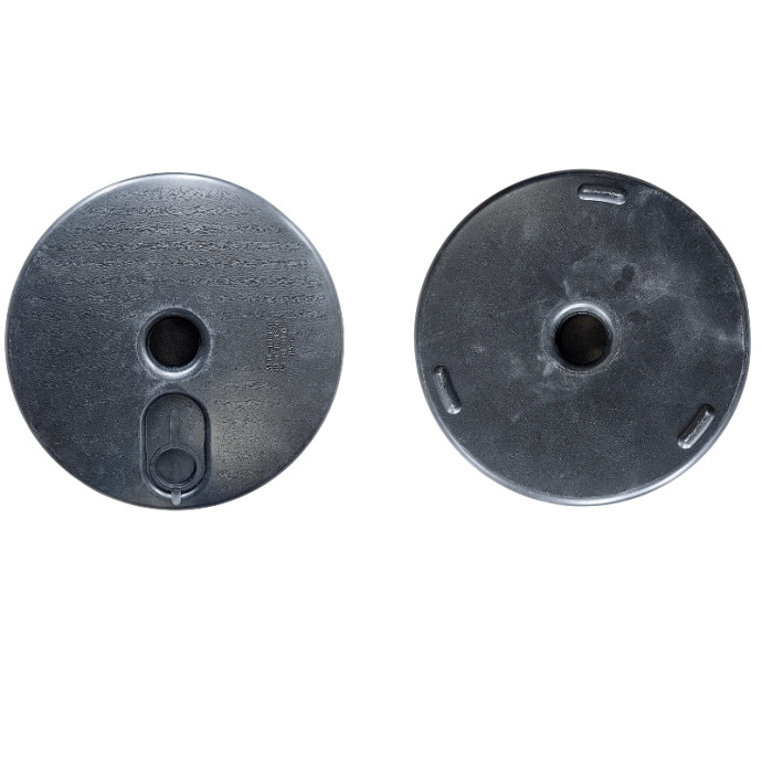 Base pour poteau en PVC remplissable en plastique, Ø300x50mm.