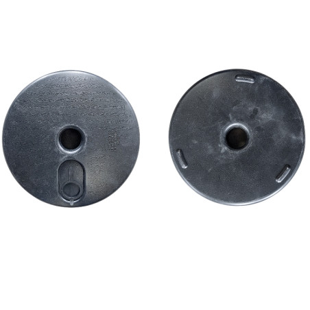 Plastic fillable PVC post base, Ø300x50mm.