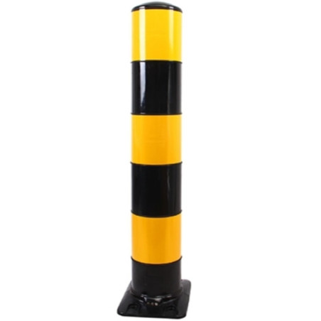 Poteau noir flexible avec base, Ø160 x 1000 mm