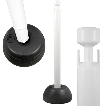 Poste de base recheável, 825xØ255mm