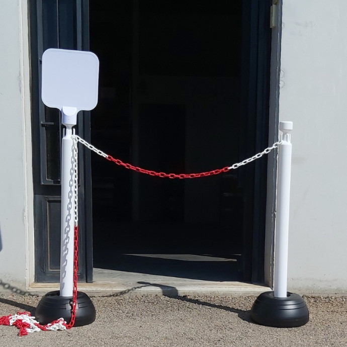 Poste de base recheável, 825xØ255mm