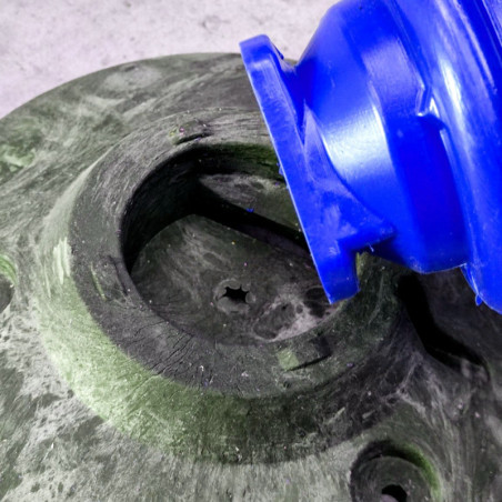 Baliza desmontable Azul. 750xØ100mm