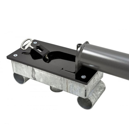Poteau peint rabattable, 1000xØ76mm