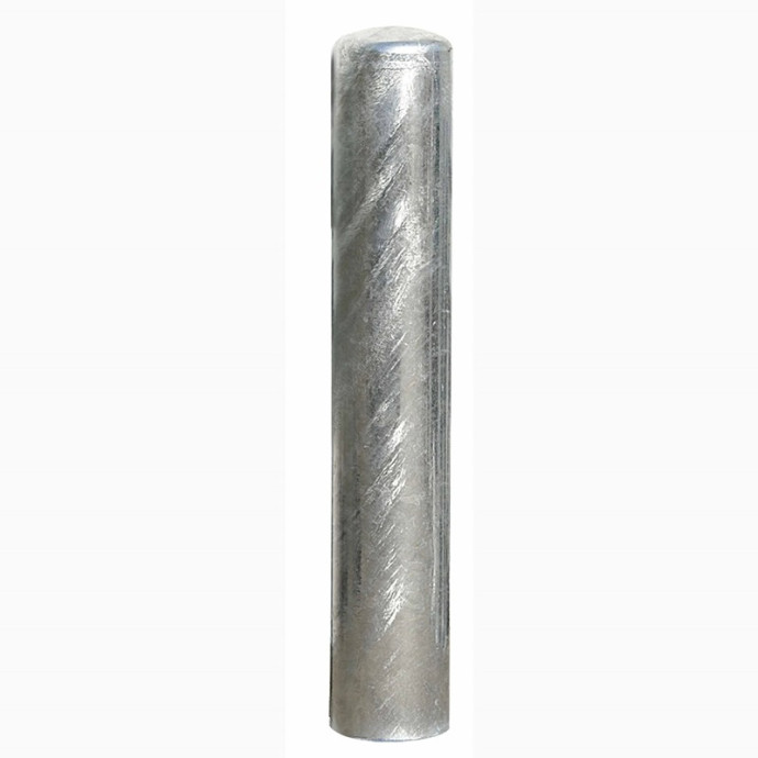 Galvanized anti-ram bollard